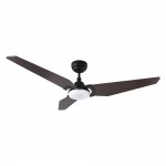 Kaj 56 Inch 3-Blade Smart Ceiling Fan - Black