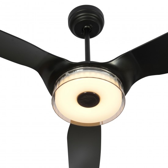 Fletcher 56-Inch Indoor/Outdoor Smart Ceiling Fan - Opal Chrome