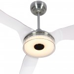 Fletcher 56-Inch Indoor/Outdoor Smart Ceiling Fan - Golden Citrine