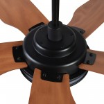 Elira 56-Inch Indoor/Outdoor Smart Ceiling Fan - Golden Diamond