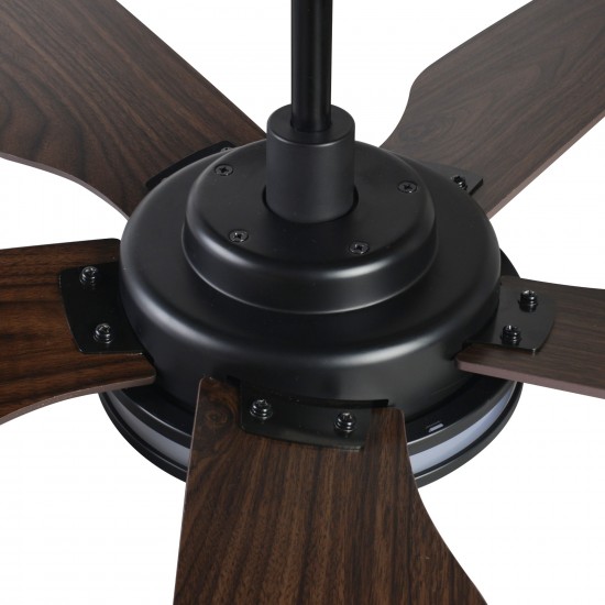 Elira 52-Inch Indoor/Outdoor Smart Ceiling Fan - Pink Tourmaline