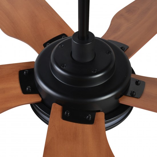 Elira 52-Inch Indoor/Outdoor Smart Ceiling Fan - Smoke Gray