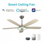 Journey 56-Inch Indoor/Outdoor Smart Ceiling Fan