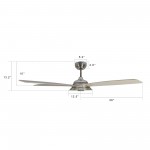 Journey 56-Inch Indoor/Outdoor Smart Ceiling Fan