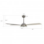 Journey 56-Inch Indoor/Outdoor Smart Ceiling Fan