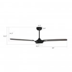 Hoffen 52-Inch Indoor/Outdoor Smart Ceiling Fan