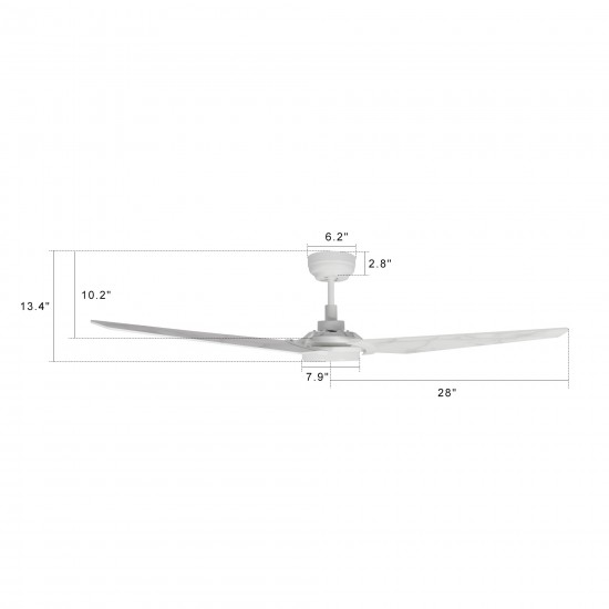 Kaj 56-Inch Indoor/Outdoor Smart Ceiling Fan