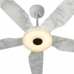 Elira 56-Inch Indoor/Outdoor Smart Ceiling Fan - Clear