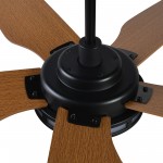 Elira 56-Inch Indoor/Outdoor Smart Ceiling Fan - Forest Green