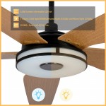 Elira 52-Inch Indoor/Outdoor Smart Ceiling Fan - Gray Ombre