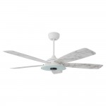 Journey 56-Inch Indoor/Outdoor Smart Ceiling Fan - Smoke Gray