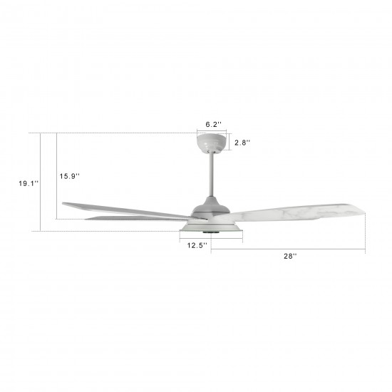 Journey 56-Inch Indoor/Outdoor Smart Ceiling Fan - Smoke Gray