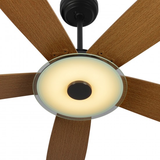 Journey 56-Inch Indoor/Outdoor Smart Ceiling Fan - Amber