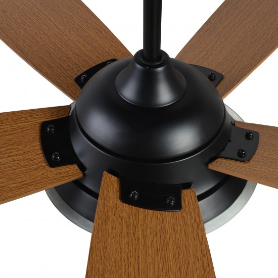 Journey 56-Inch Indoor/Outdoor Smart Ceiling Fan - Amber