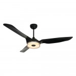 Fletcher 52-Inch Indoor/Outdoor Smart Ceiling Fan - Chrome Gray