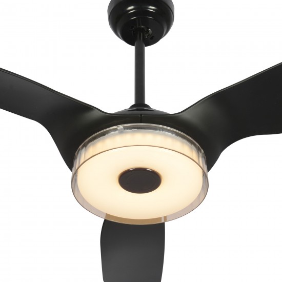 Fletcher 52-Inch Indoor/Outdoor Smart Ceiling Fan - Chrome Gray