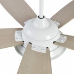 Journey 56-Inch Indoor/Outdoor Smart Ceiling Fan - Chrome Gray