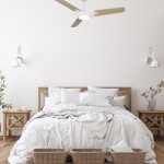 Hoffen 56 Inch 3-Blade Smart Ceiling Fan - White/Light Wood