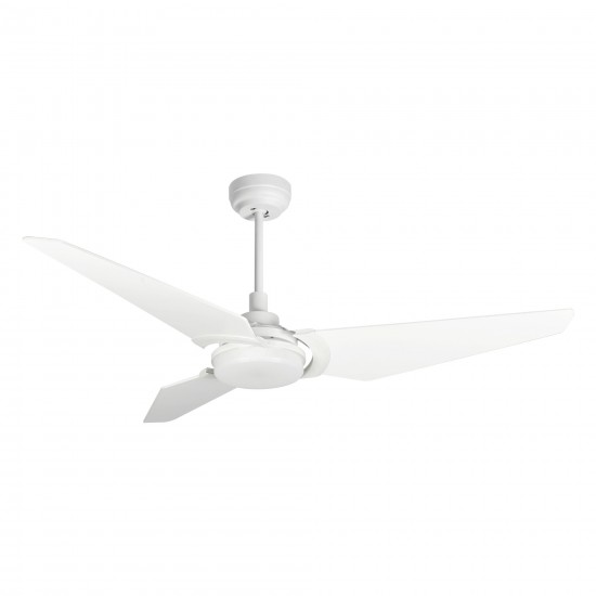 Kaj 56 Inch 3-Blade Smart Ceiling Fan - White/White