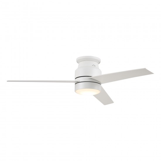 Raiden 52 Inch 3-Blade Smart Ceiling Fan - White