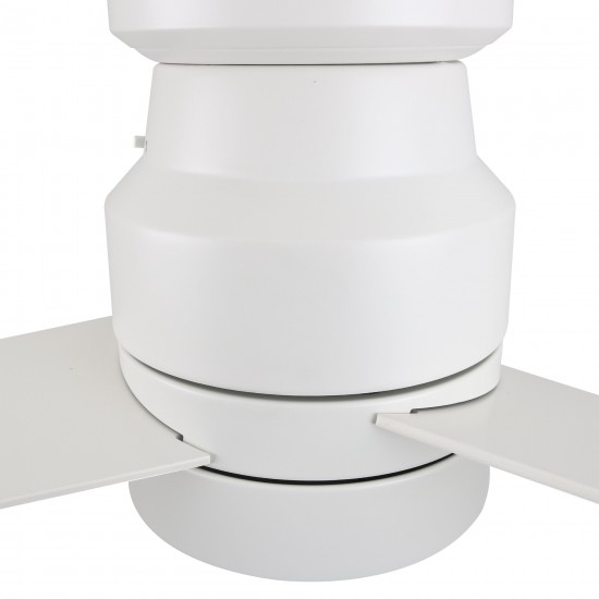 Raiden 52 Inch 3-Blade Smart Ceiling Fan - White