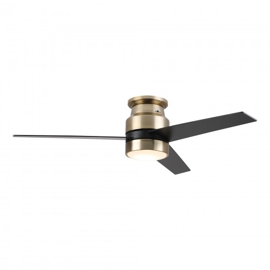 Raiden 52 Inch 3-Blade Smart Ceiling Fan - Gold