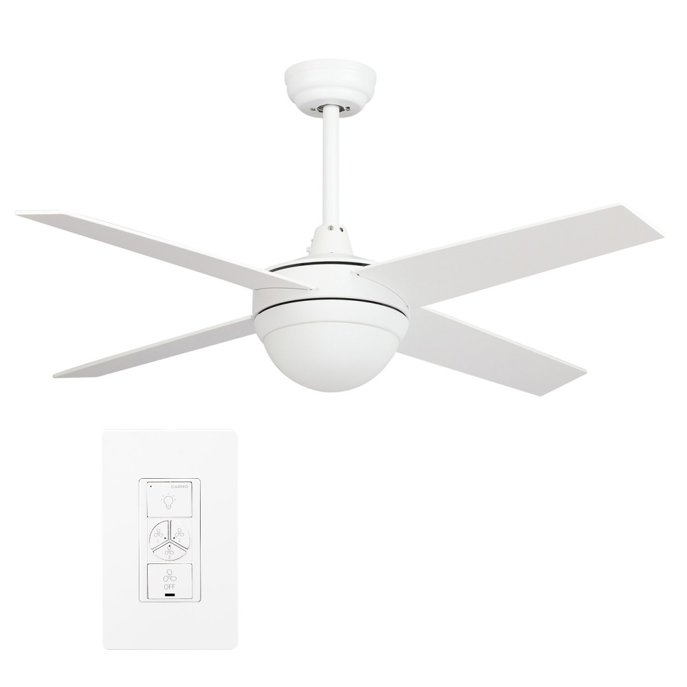 Neva 48 Inch 4-Blade Smart Ceiling Fan - White