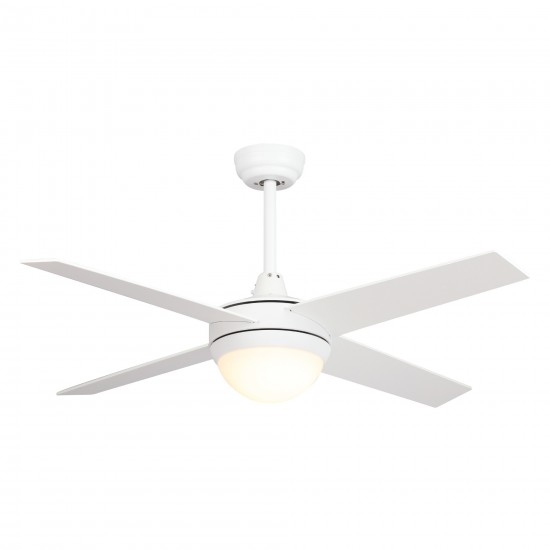 Neva 48 Inch 4-Blade Smart Ceiling Fan - White