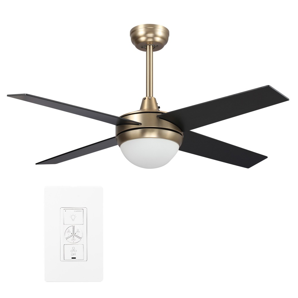 Neva 48 Inch 4-Blade Smart Ceiling Fan - Gold