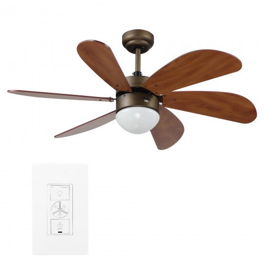 Metanoia 38 Inch 6-Blade Smart Ceiling Fan - Oil Rubbed Bronze