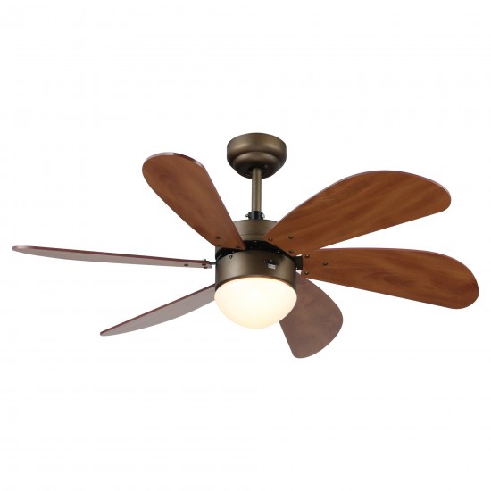 Metanoia 38 Inch 6-Blade Smart Ceiling Fan - Oil Rubbed Bronze