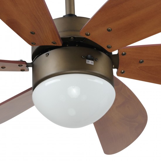 Metanoia 38 Inch 6-Blade Smart Ceiling Fan - Oil Rubbed Bronze