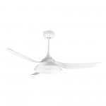 Daffodil 52 Inch 3-Blade Smart Ceiling Fan - White/White