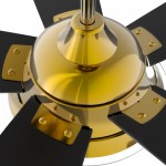 Journey 56 Inch 5-Blade Smart Ceiling Fan - Gold