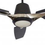 Eunoia 52 Inch 3-Blade Smart Ceiling Fan - Black