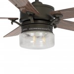 Alexia 52 Inch 5-Blade Smart Ceiling Fan - Oil Rubbed Bronze