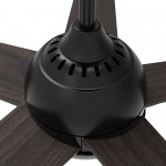 Solasta 52 Inch 5-Blade Smart Ceiling Fan - Black