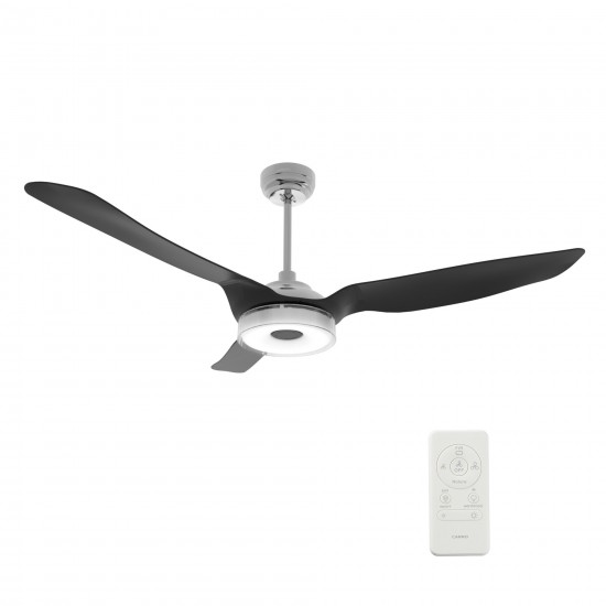 Fletcher 56 Inch 3-Blade Smart Ceiling Fan - Silver