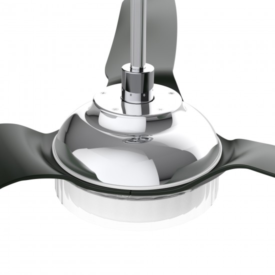 Fletcher 56 Inch 3-Blade Smart Ceiling Fan - Silver