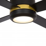 Arlington 52 Inch 4-Blade Smart Ceiling Fan - Black