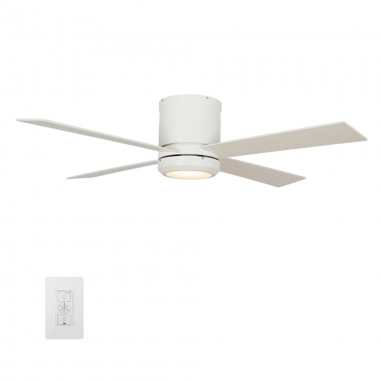 Arlington 52 Inch 4-Blade Smart Ceiling Fan - White