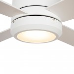 Arlington 52 Inch 4-Blade Smart Ceiling Fan - White