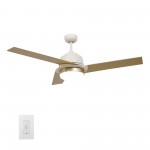 Aeryn 52 Inch 3-Blade Smart Ceiling Fan - White