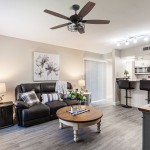 Huntley 56 Inch 5-Blade Ceiling Fan - Black/Walnut Wood