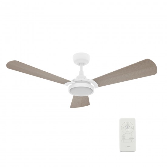 Brisa 56 Inch 3-Blade Smart Ceiling Fan - White
