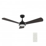 Brisa 56 Inch 3-Blade Smart Ceiling Fan - Black