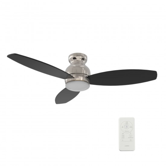 Trento 48 Inch 3-Blade Smart Ceiling Fan - Silver