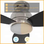 Trento 48 Inch 3-Blade Smart Ceiling Fan - Silver