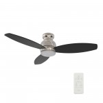 Trento 52 Inch 3-Blade Smart Ceiling Fan - Silver