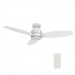 Trento 48 Inch 3-Blade Smart Ceiling Fan - White